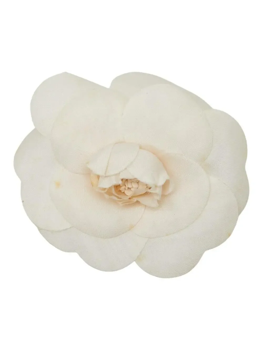 Chanel Vintage Camellia Brooch Ivory #299619C36B